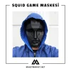 squid game maskesi siyah modelde görünüşü
